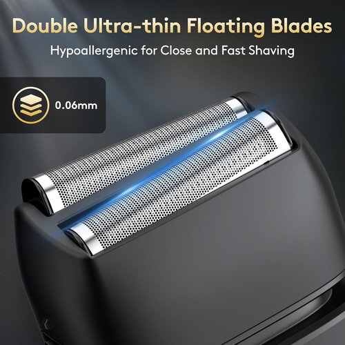 Brightup Electric Foil Shaver for Men - Smooth, Close Shaving with Pop-Up Trimmer | Wet/Dry, Waterproof, LED Display