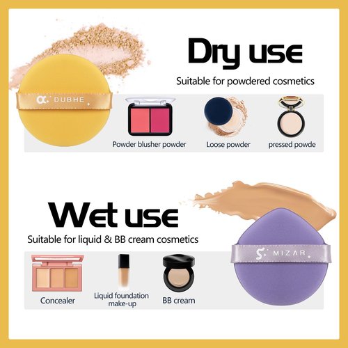 14Pcs Air Cushion Makeup Sponges for Foundation Concealer Teardrop Mix Setting Powder Puff Makeup Cushion Puff Foundation Sponge Blender Sponge for Liquid, Cream, and Powder
