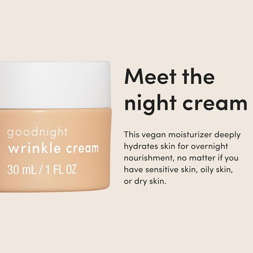 Hims Goodnight Wrinkle Cream - Deep Hydration Face Moisturizer with Hyaluronic Acid & Shea Butter - 1 Fl Oz