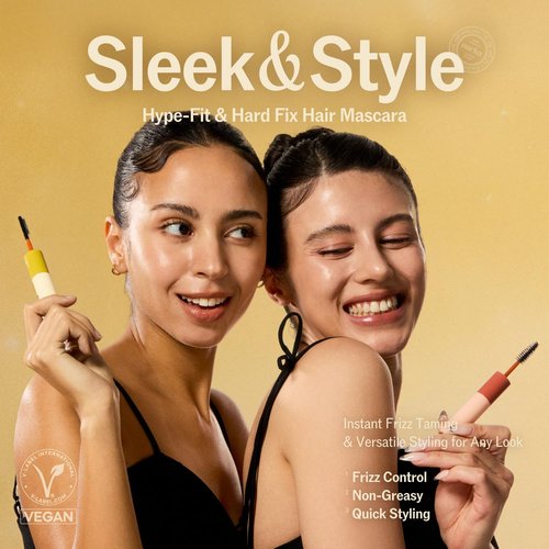 Hard Fix Hair Mascara - Strong Hold Taming Wand with Dual-Brush Design for Precision Styling