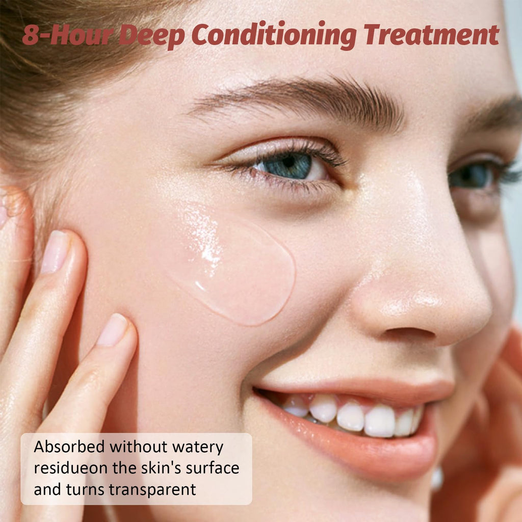 YOTOCK Collagen Night Wrapping Peel Off Mask with Brush, Overnight Mask Hydrates and Skin Elasticity, Reduces Sagging and Wrinkles, Hydrating Face Mask is the Ideal Gifts for Women and Teen Girls!