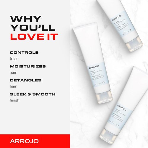 ARROJO Frizz Control Hair Oil - Moisture-Rich Jojoba Oil for Smooth, Frizz-Free Hair | 5.1 oz