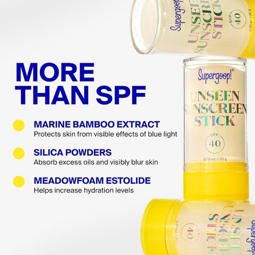 Supergoop! Unseen Sunscreen Stick - SPF 40 - Clear & Invisible Protection - 0.7 fl oz