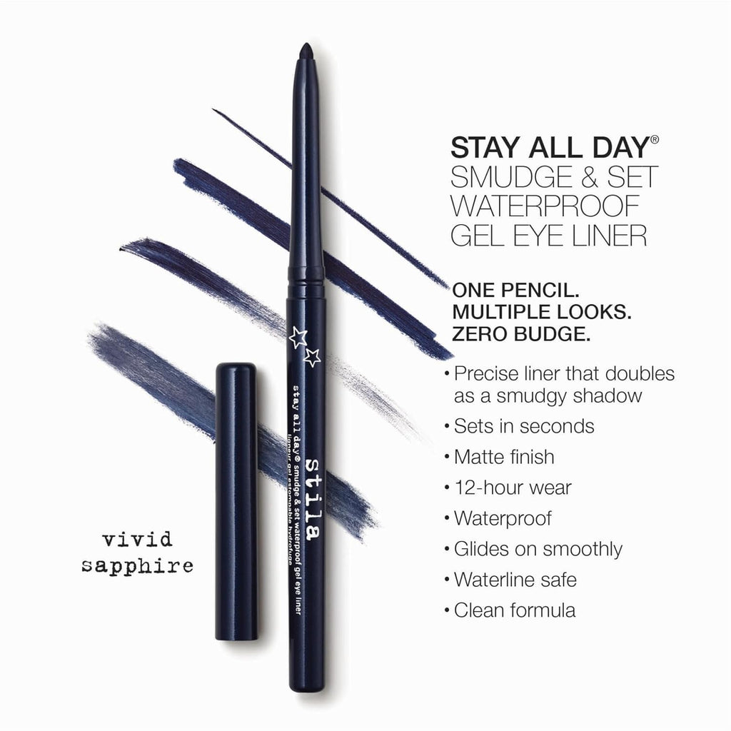 Stila Stay All Day® Waterproof Gel Eyeliner - Long-Wear, Smudge-Proof Pencil for Tightlining & Smoky Eyes | 12-Hour Fade-Resistant