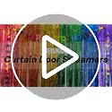 Halloween Foil Tinsel Curtain Streamers 3 Pack - Orange Black Purple Party Backdrop