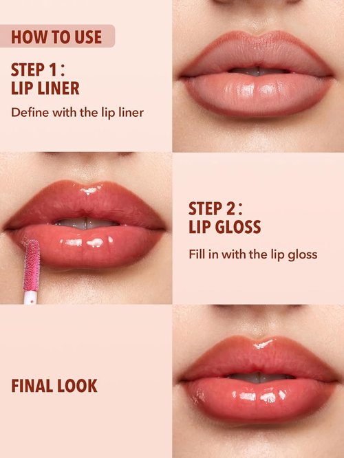 SheGlam 2-In-1 Lip Rules Liner & Gloss Pen - Long Lasting Plumping Lip Combo Makeup Set