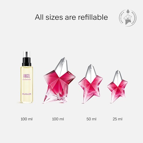 MUGLER Angel Nova Eau de Parfum - Floral & Fruity Women's Perfume - Long Lasting with Bergamot, Rose & Cedarwood