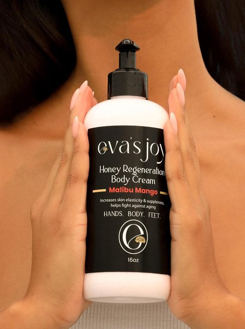 Eva's Joy Malibu Mango Body Cream - Nourishing Moisturizer for Soft, Glowing Skin | 16 oz