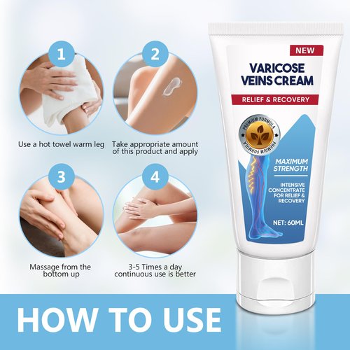 ITECFREELY Varicose Veins Cream, Improve Blood Circulation Varicose Veins Care, Fast Soothe Cream for Legs