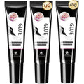 3PCS Semi Solid Nail Glue, Super Strong & Quick Drying Glue for Press On Nails, No UV Lamp Needed, Long Lasting for Acrylic & Fake Nails (15g x3)