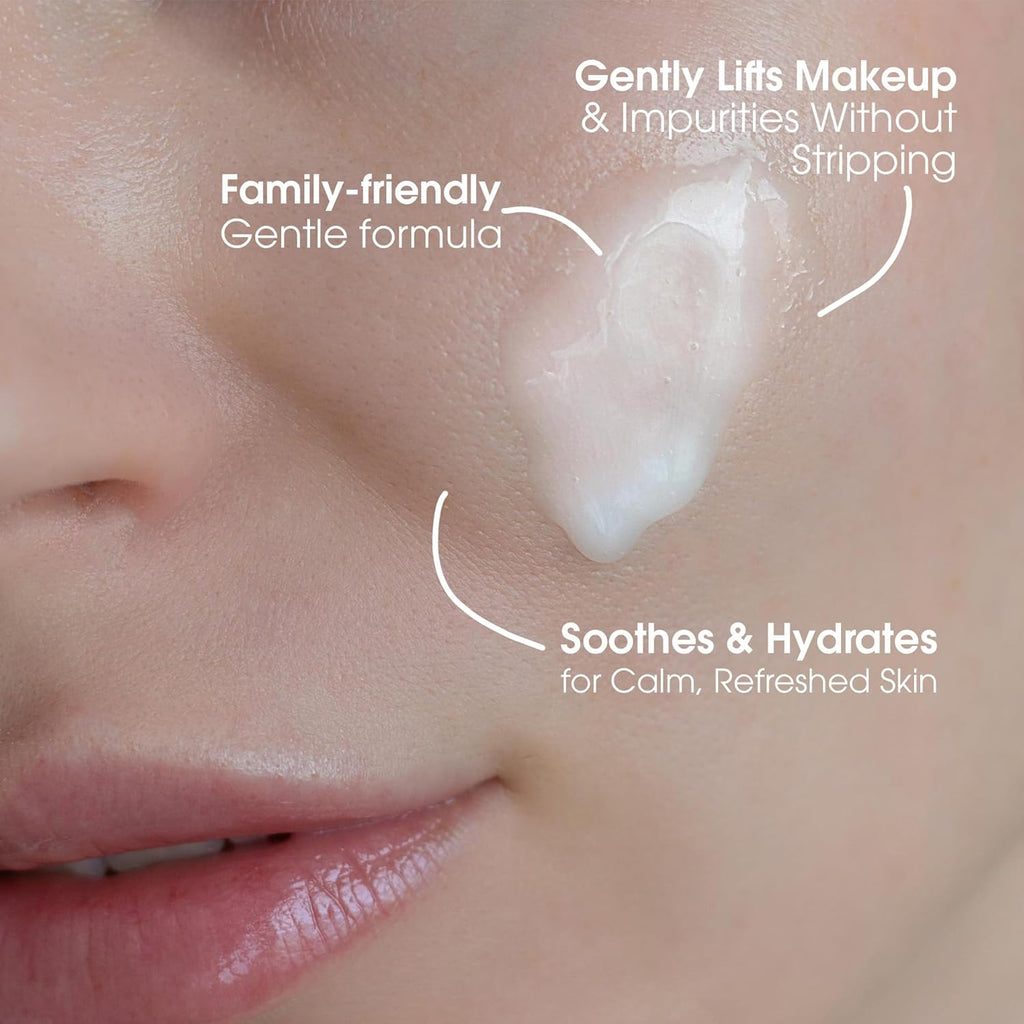 Yes To Cucumbers Daily Gentle Milk Cleanser - Soothing Vegan Face Wash with Cucumber Extract, 6 Fl Oz