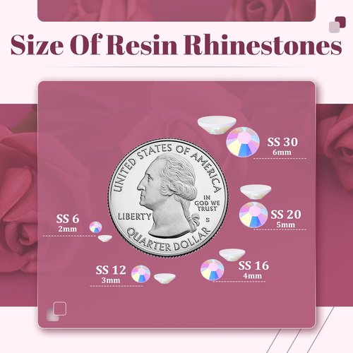 8000PCS 3mm Resin Jelly Rhinestones in Bulk (White AB), Bedazzling Flatback Crystals Rhinestones for Crafting DIY Nail Decoration, Gems Diomand Charms for Tumbler Shoes Clothing Fabric
