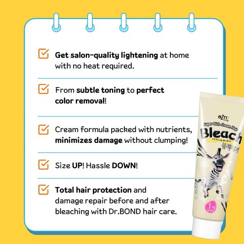 Skiennix Super Rich Cream Hair Bleach - Permanent High-Lifting Color with Marula Oil | 4.8oz