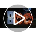 Halloween 6ft Pumpkin Inflatable Decoration - Boo Pumpkin Variation