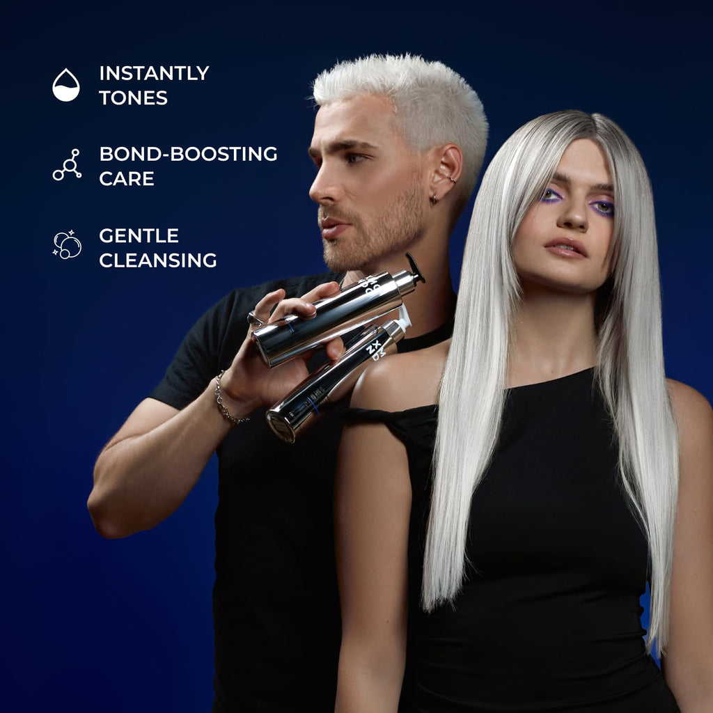 XMONDO Hair Supernova Blonde Toning Shampoo - Vegan Formula with Jojoba Oil & Violet Pigments | 8 Fl Oz