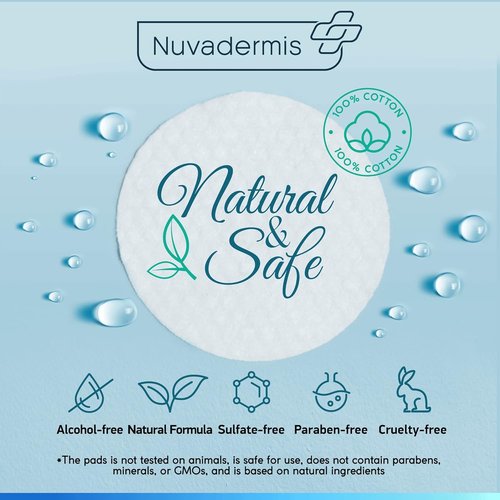 NUVADERMIS 35% Glycolic Acid Peel Pads - Exfoliating Facial Resurfacing for Blackheads & Dark Spots - 60 Double-Sided Pads