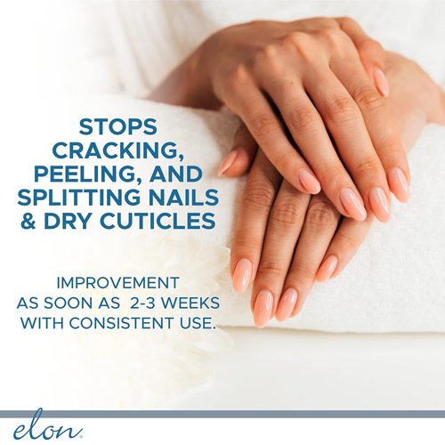 Elon Nail Conditioner - Lanolin-Rich Formula Strengthens and Protects Brittle Nails & Cuticles (10g Tube)