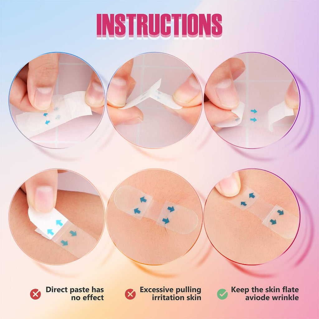 YAGUVI Face Lift Tape, Face Lift Tape Invisible, Face Tape Lifting Invisible, Face Tape Instantly Lifts Sagging Skin Around The Face, Hides The Double Chin and Creates A v-Shaped Face 60PCS