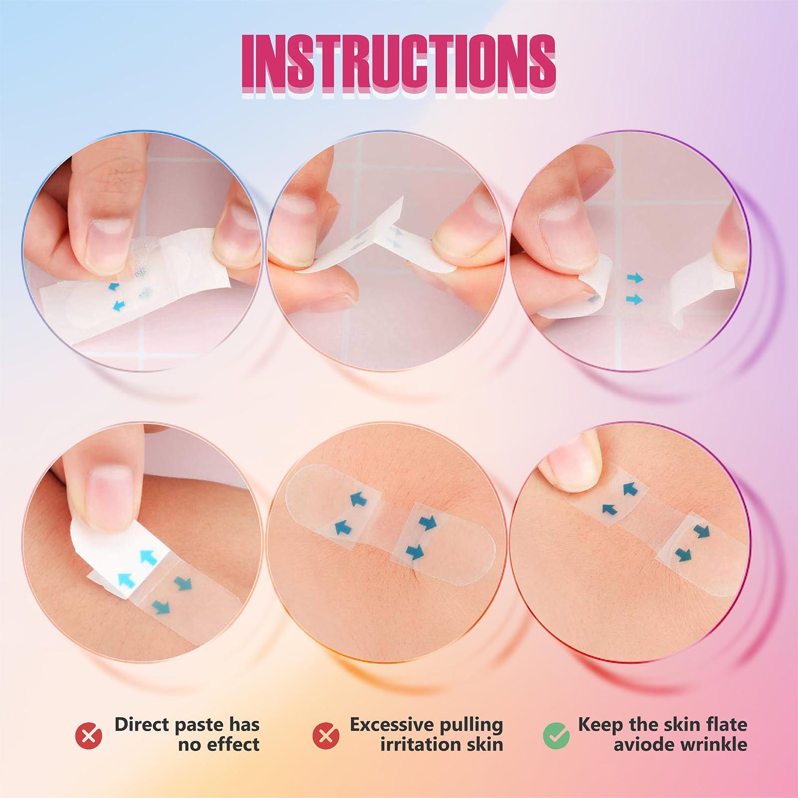 YAGUVI Face Lift Tape, Face Lift Tape Invisible, Face Tape Lifting Invisible, Face Tape Instantly Lifts Sagging Skin Around The Face, Hides The Double Chin and Creates A v-Shaped Face 60PCS