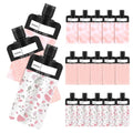 ANNGO 18 Pack Travel Pouches for Toiletries, TSA Approved Travel Pouches for Liquids,Travel Shampoo and Conditioner Pouches,Leak Proof 3oz Travel Squeeze Pouches(Pink)