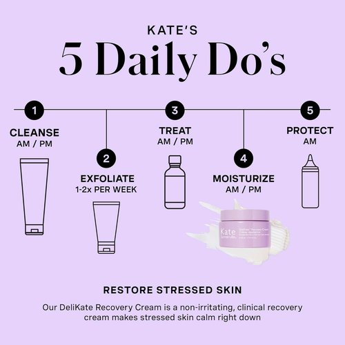 Kate Somerville DeliKate Recovery Cream - Hydrating Treatment for Irritation & Redness Relief - Sensitive Skin Solution