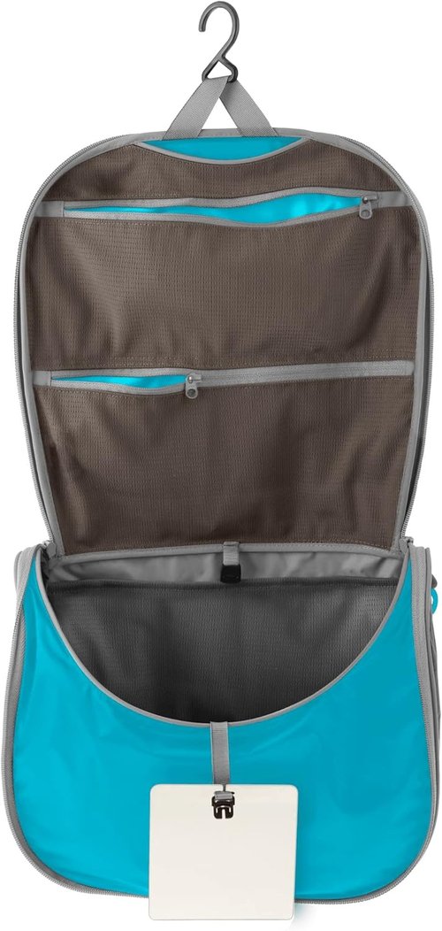 Sea to Summit Large Hanging Toiletry Bag - Travel Organizer for Men & Women | Atoll Blue