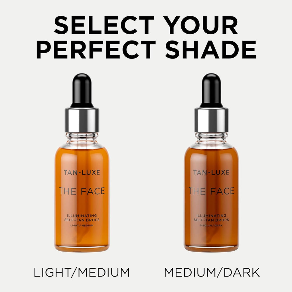 TAN-LUXE The Face - Illuminating Self-Tan Drops for Custom Tanning | Cruelty-Free & Toxin-Free