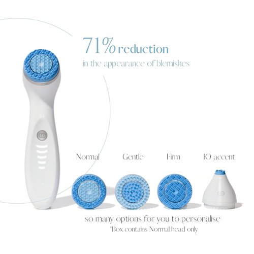 Nu Skin ageLOC LumiSpa iO Blue System - Smart Facial Cleansing Device for Glowing Skin | Two-Minute Daily Routine