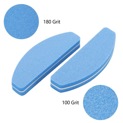 80 Count Mini Nail Buffers Kit, 100/180 Grit Buffing Blocks Small Nail Files for Acrylic and Natural Nails