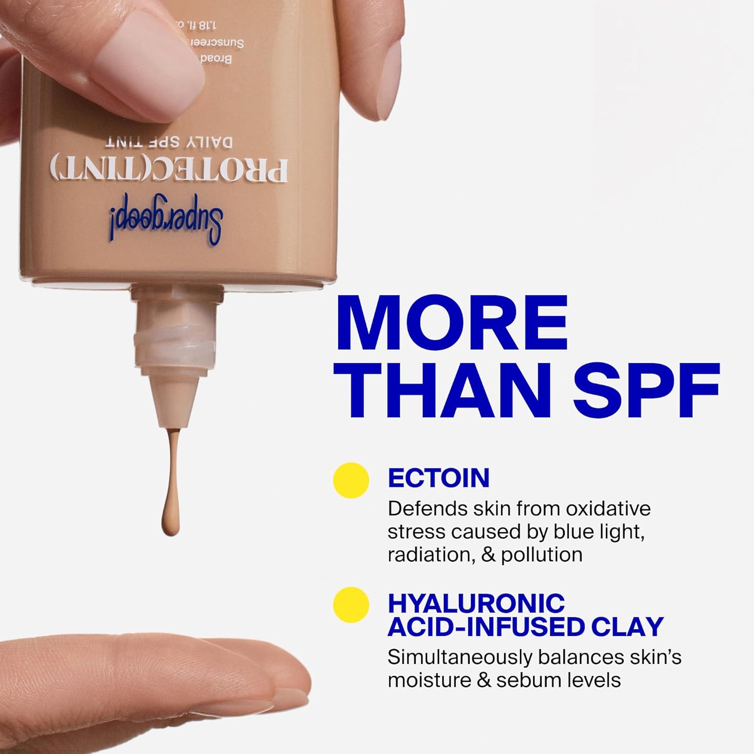Supergoop! Protec(tint) Daily Skin Tint SPF 50 - Light 10N | Buildable Coverage for Smooth, Even Skin