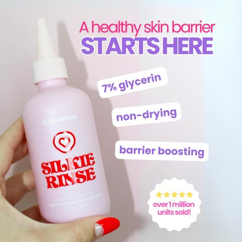 Kiramoon Face Wash - Silkie Rinse Hydrating Cleanser for Dry/Sensitive Skin | Makeup Remover with Ceramides & Squalane