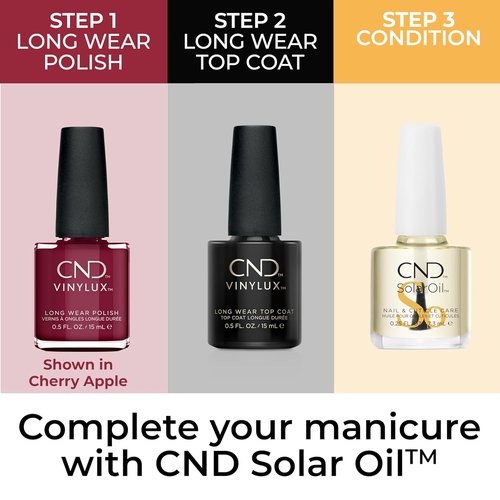 CND Vinylux Red Nail Polish - Gel-Like Shine & Chip Resistant Formula | 0.5 Fl Oz