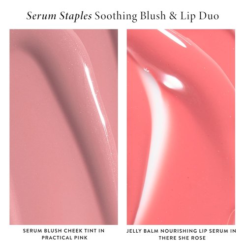 Laura Geller New York Soothing Blush + Lip Duo - Practical Pink Cheek Tint & Jelly Balm Lip Serum