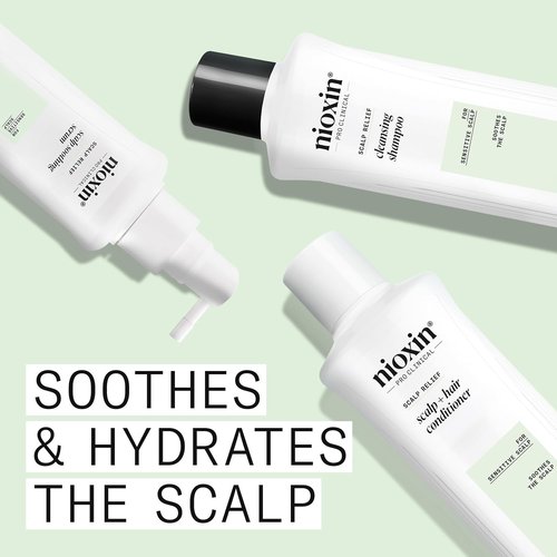 Nioxin Scalp Relief Cleansing Shampoo - Soothes & Hydrates Sensitive Scalps | Aloe Vera & Vitamin E Infused