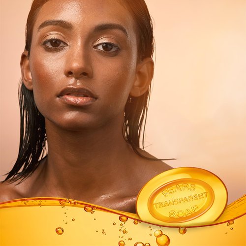 Pears Soap, Pure & Gentle with Natural Oils, 12-Pack – Transparent Amber Glycerin Soap for Pampered, Glowing Skin, 4.4 Oz Ea