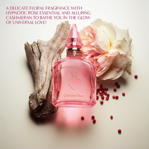 Charlotte Tilbury Love Frequency Eau De Parfum - Pheromone-Infused Floral Fragrance | Long-Lasting Patchouli, Musk & Rose Notes