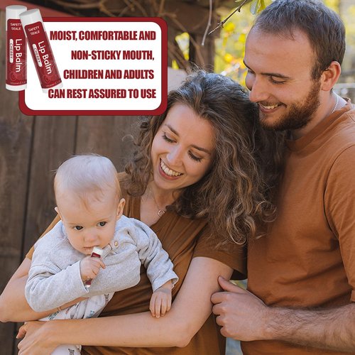 40 Pack Natural Lip Balm Bulk with Vitamin E and Coconut Oil - Moisturizing Dry Cracked Lips, Mini Chap Stick Gifts for Kids Women Men- 10 Flavors, Valentine's Gifts