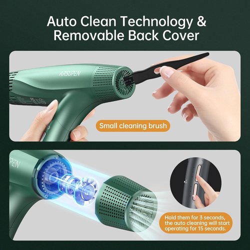 Skiennix Compact Negative Ion Hair Dryer - Lightweight, Foldable Design with Diffuser for Fast Drying