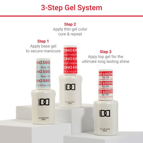 DND Gel Polish Set, Silver Collection, UV/LED Gel Polish and Air Dry Nail Lacquer, Matching Chip-Free Polish Duo, 705 Silver Dreamer, 0.5 Fl Oz