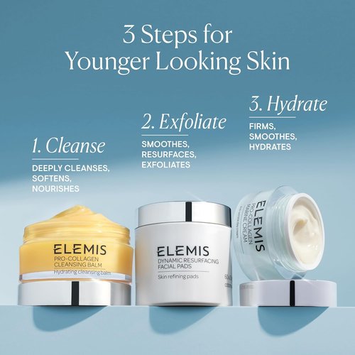 ELEMIS Pro-Collagen Marine Cream - Lightweight Anti-Wrinkle Daily Facial Moisturizer 1.6 oz