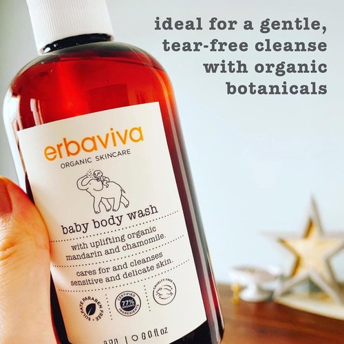 Erbaviva Baby Body Wash - Gentle & Nourishing Formula | 8 Fl Oz for Delicate Skin