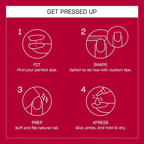 OPI Press On Nails - Short Round, Squoval & Almond Styles | 30 Count with Glue | Long Lasting & Reusable