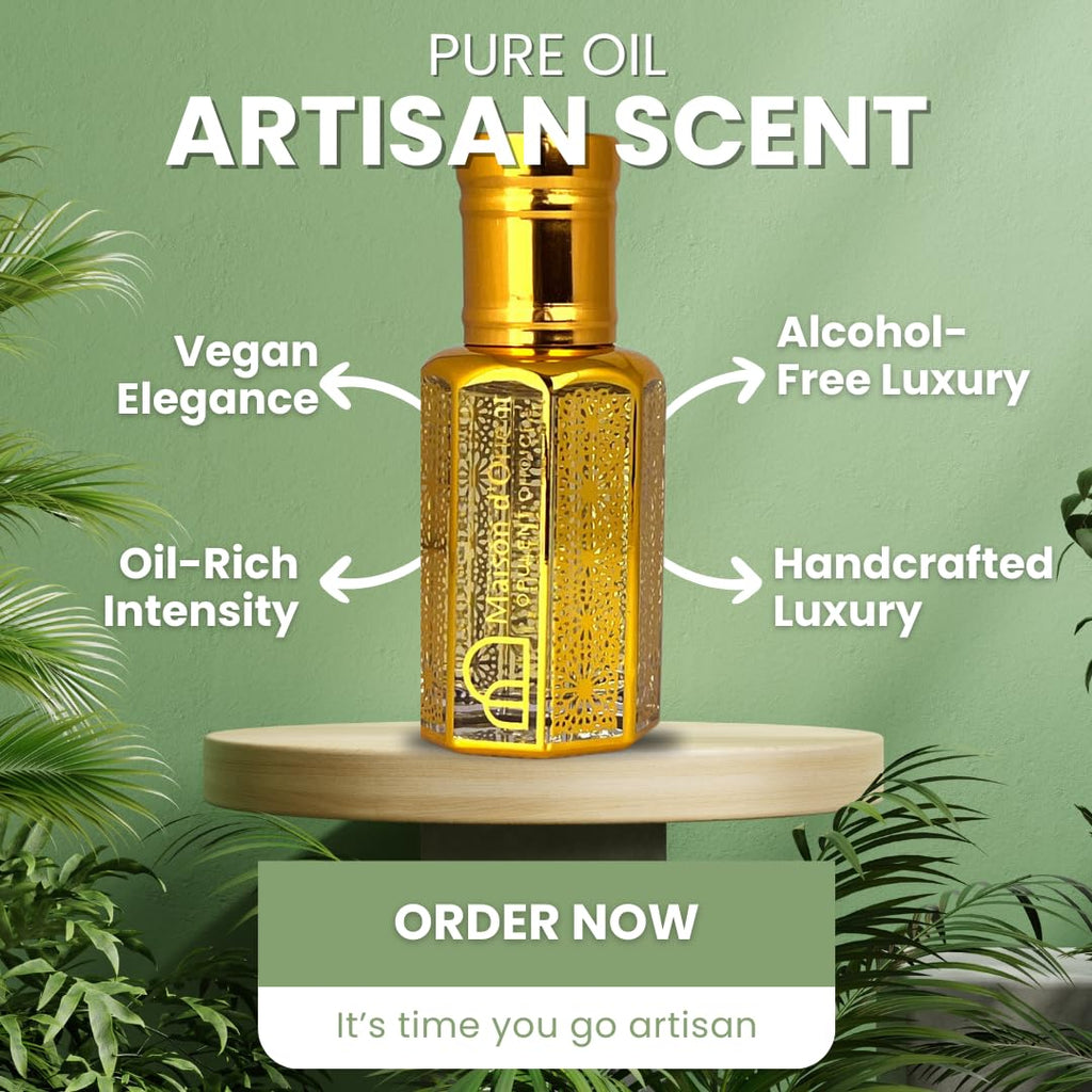 Spice and Bloom Perfume Oil - Long-Lasting Oriental Cinnamon Jasmine & Oud Blend | 12 mL Alcohol-Free