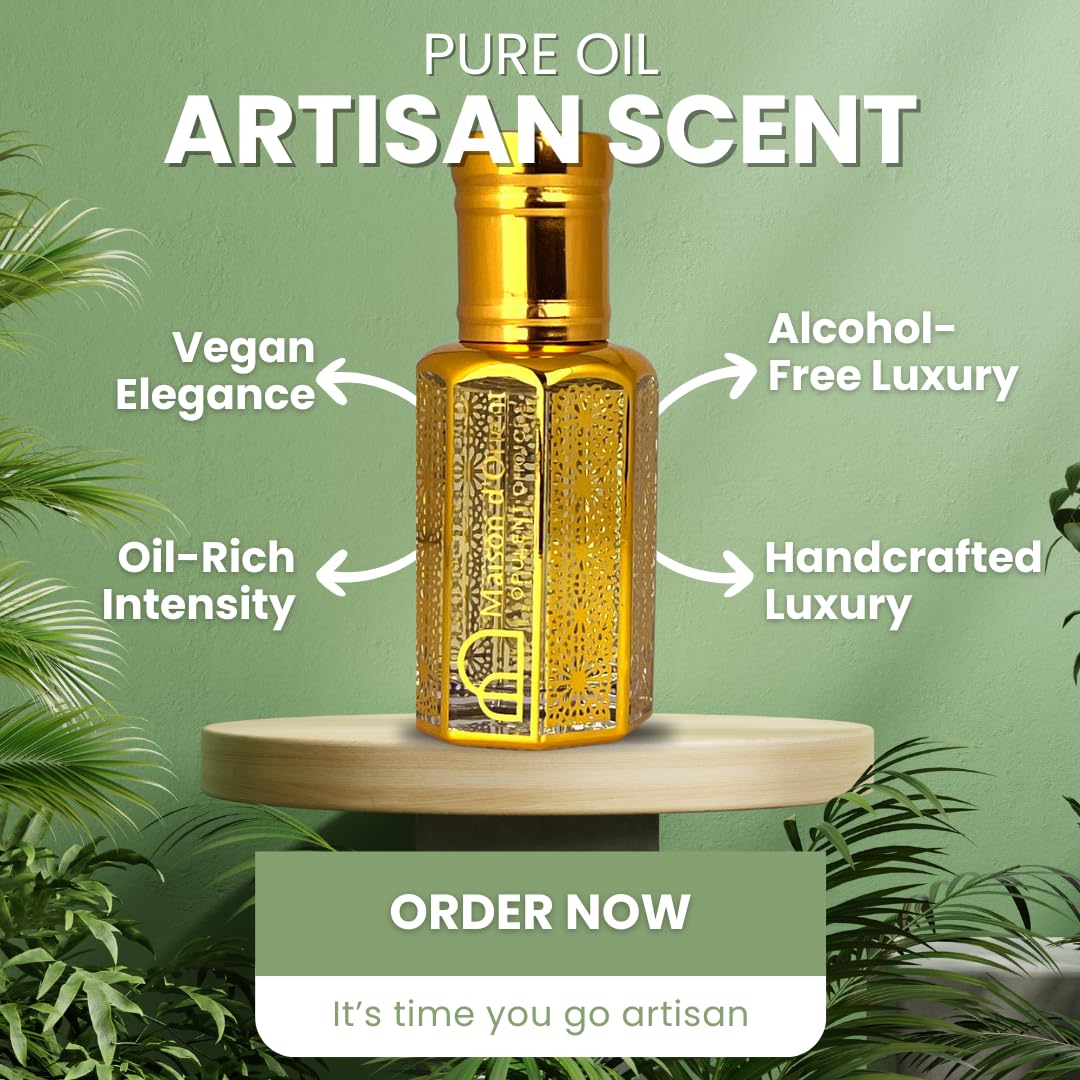 Spice and Bloom Perfume Oil - Long-Lasting Oriental Cinnamon Jasmine & Oud Blend | 12 mL Alcohol-Free