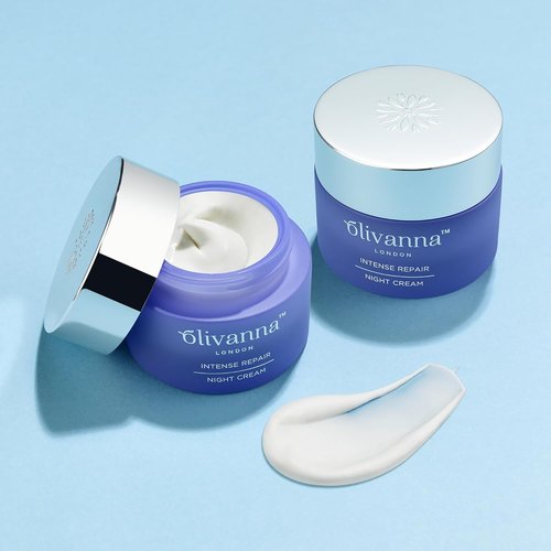 Olivanna Intense Repair Night Cream - Hydrating Face Moisturizer with Natural Ceramides & Hyaluronic Acid - 1.6 oz