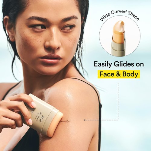 Abib Airy Sunstick Protection Bar DUO Broad Spectrum SPF50+ 1.62 oz / 46 g (Semi-matte) | Korean Suncreen Stick Suncare Sunblock, No Whitecast, Protector Solar Barra, Water resistant