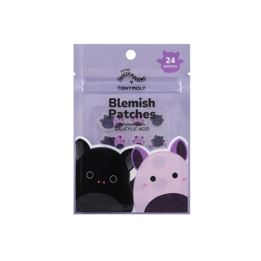 TONYMOLY Halloween Emily + Zumirez the Bat Blemish Patches - Hydrocolloid Acne Spot Treatment with Salicylic Acid | 24 Count