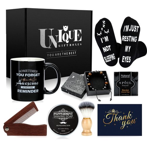Sovyime Birthday Gifts for Men Who Have Everything, Luxury Gift Set for Men Birthday Gifts Ideas, Funny Men's Gift Baskets for Mens Him, Boyfriend Husband Anniversary Fathers Day Giftss for Dad Daddy