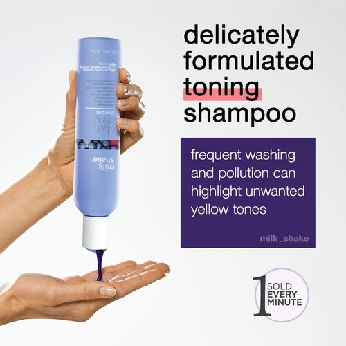 Milk_Shake Silver Shine Shampoo & Conditioner Bundle - 300mL & 250mL for Radiant Hair