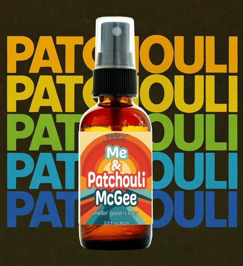 Frankie & Myrrh Aromatherapy Spray - Patchouli Orange Vanilla (2 Fl Oz) + Bonus Sticker Pack & Gift